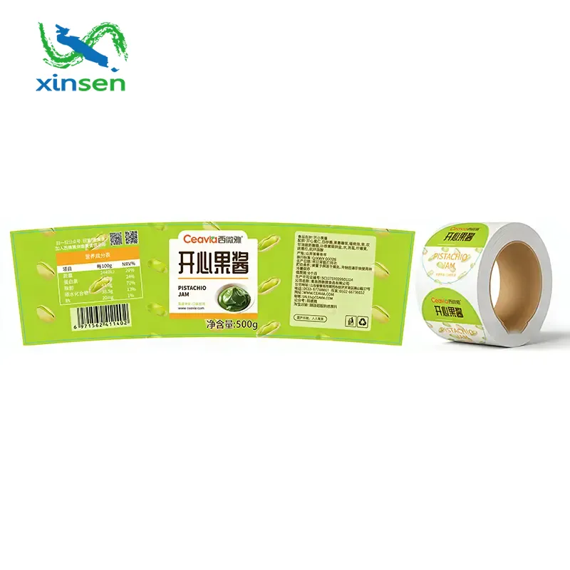 Glaskrydderiflaske Anti-plet etiket